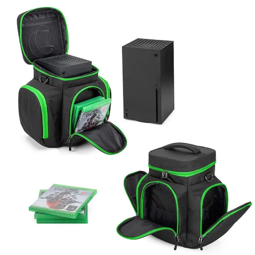 Vista 3 de Trunab Console Carrying Case Compatible with Xbox Series X, Travel Bag with Multiple Storage Pockets for Xbox Controllers, Games, Cables, Portable