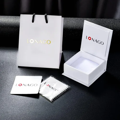 Vista 7 de LONAGO Abalorio de fotos personalizado para pulsera de plata de ley personalizable para regalo para mujeres y niñas Plata esterlina Circonita cúbica