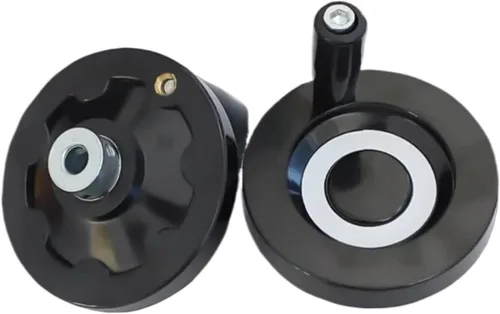 Vista 2 de 1pc Back Corrugated Handwheel Light Hole top Wire Fixed Machine Tool Glue Round Rotating Handle(160 16-M6)