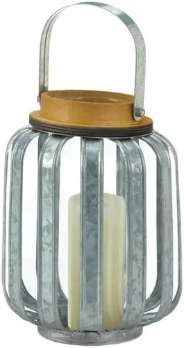 Vista 2 de 10018515 - Farol pequeño de metal galvanizado, multicolor
