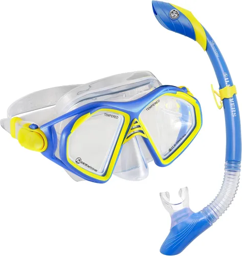 Vista 7 de OutdoorMaster Máscara de esnórquel para adultos, juego de esnórquel con gafas antivaho para adultos, máscara de buceo para uso en viajes