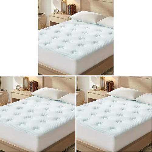 Vista 10 de Hansleep - Cubrecolchón de espuma viscoelástica tamaño individual, almohadilla de colchón suave Twin Foam Mattress Topper Viscose Derived from