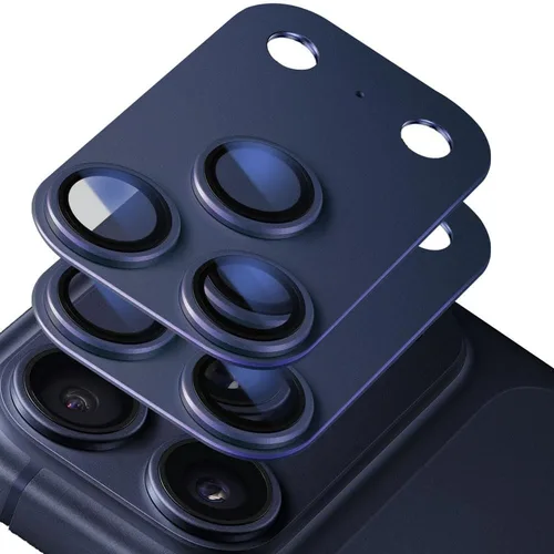 Vista 8 de para iPhone 17 Pro protector de cámara (Paquete de 2), Estuche mate de aleación de aluminio con protector de pantalla de cámara de vidrio templado