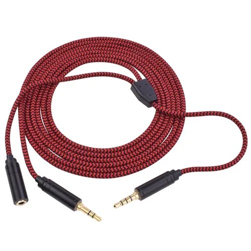 Vista 7 de Cable de audio de enlace de chat HD60 S rojo de 6.9 pies para Elgato HD60 Series, PS5/PS4/Xbox One/X/S y PC, 1 unidad