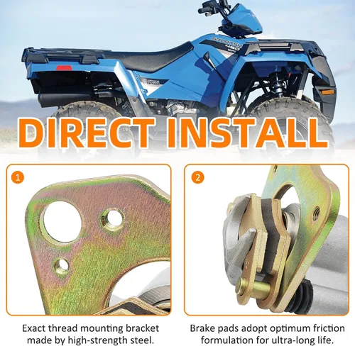 Vista 4 de Pinza de freno delantera izquierda derecha para Polaris ATV Trail BOSS 330 Trail Blazer 330 Hawkeye 325/400 Scrambler 500 Sportsman 400 450 570 800