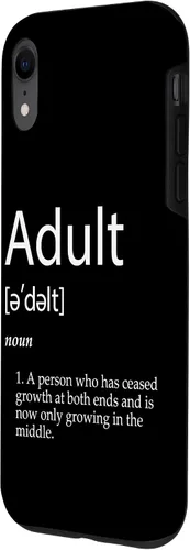 Vista 2 de Funny Adult Definition Joke for Parents Dad Mom Adults Case for iPhone XR