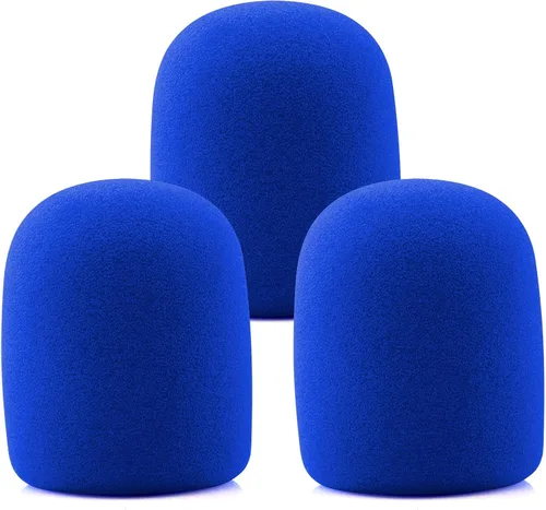 Vista 5 de LEFXMOPHY SM57 - Parabrisas de repuesto de espuma de micrófono para Shure SM57, filtro pop de micrófono vocal, funda negra con cancelación de ruido
