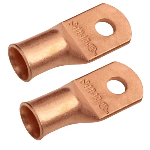 Vista 268 de SELTERM - 5 terminales de anillo resistentes para cable de batería, calibre 1/0 AWG, pernos de 1/2 pulgadas, terminales de calibre 0, ojales