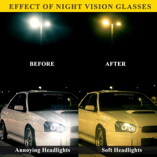 Vista 3 de SIPHEW Gafas de visión nocturna para mujereshombres lentes polarizados de conducción nocturna que reducen el deslumbramiento para la noche
