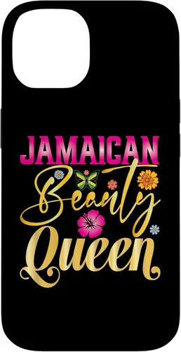 Vista 4 de iPhone 16 Jamaican Beauty Queen Jamaica Flag Jamaica Girl Souvenir Case