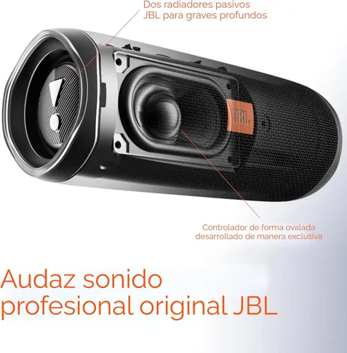 Vista 3 de JBL Flip 5 - Parlante portátil inalámbrico Bluetooth impermeable con estuche rígido protector divvi!.