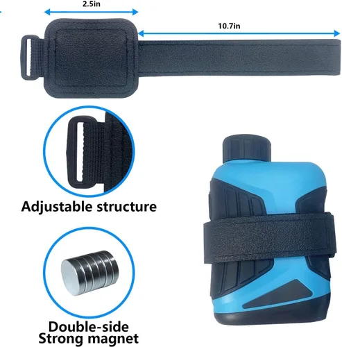 Vista 3 de HomeMount Soporte magnético para telémetro de golf, correa ajustable, accesorios para barandilla de carrito de golf