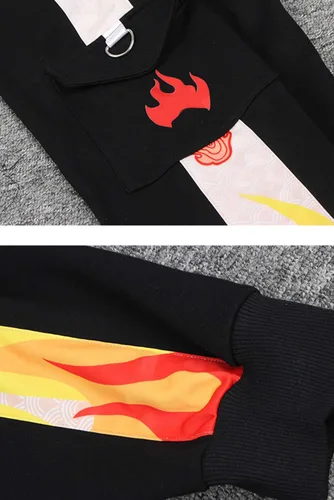 Vista 3 de Kokushibo - Pantalones deportivos Rengoku, pantalones de anime, hip hop, cosplay para adultos, unisex