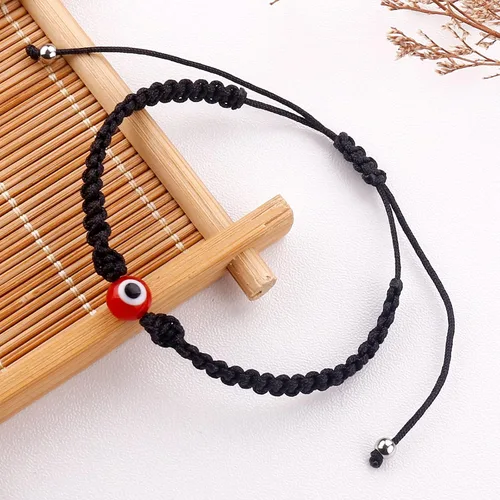 Vista 8 de SUMMER LOVE Handmade Jewelry Evil Eye Bracelets with Card,Black Red String Bracelets Kabbalah Protection Luck Amulet for Women Men Friends Pulseras