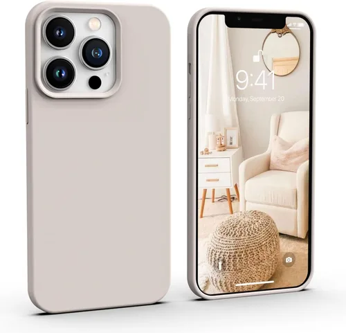 Vista 22 de IceSword Funda compatible con iPhone 13 Pro de 6.1 pies, funda delgada de silicona líquida a prueba de golpes, suave antiarañazos, bonita protección
