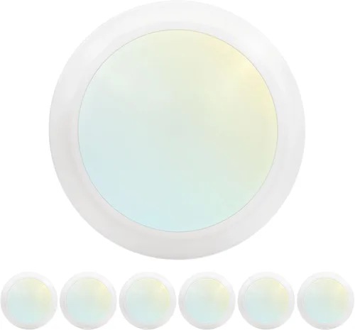 Vista 15 de LUXRITE Lámparas de disco LED de 6 pulgadas, lámpara de techo de montaje empotrado regulable, 5CCT seleccionables 2700K 3000K 3500K 4000K 5000K