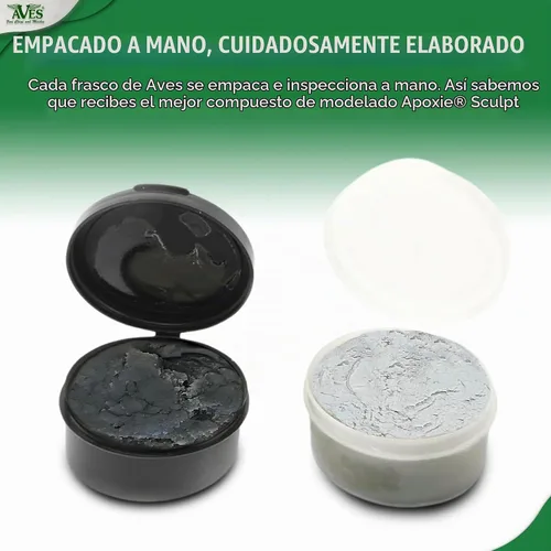 Vista 4 de Aves Apoxie Sculpt - Compuesto de modelado de 2 partes (A y B) - 1/4 libra, blanco