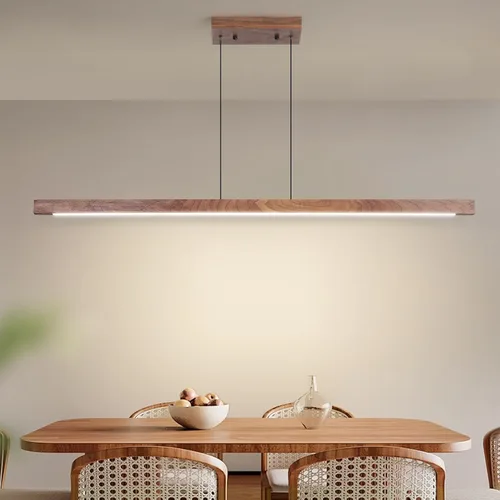 Vista 19 de Lámpara de araña moderna, lámpara colgante LED de 39 pulgadas con control remoto de 3000 a 6500 K, temperatura de color ajustable, lámpara