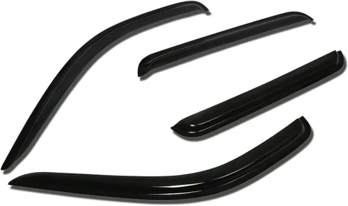 Vista 12 de Auto Dynasty 2 piezas viseras de ventana con cinta adhesiva protector de lluvia compatible con Dodge Stratus Chrysler Sebring 2001-2005 Cupé de 2