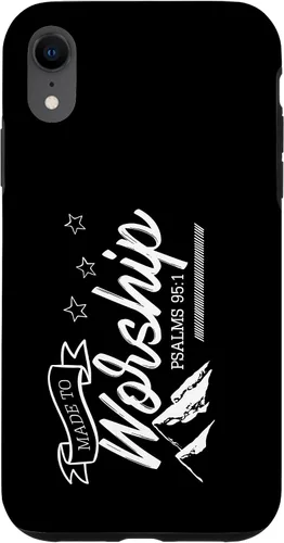 Vista 8 de Funda para iPhone 15 hecha para adorar a Dios Biblia cristiana Fe Montañas Salmos