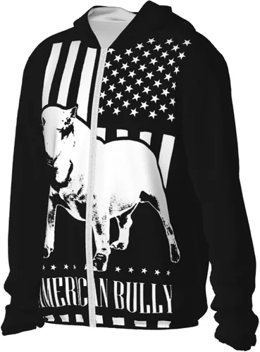 Vista 2 de Chaqueta con capucha de protección solar de verano con la bandera americana, camisa de manga larga con cremallera frontal
