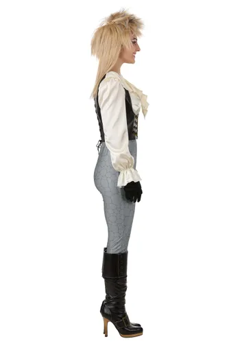 Vista 4 de Disfraz de Jareth para Mujer de Labyrinth Multicolor
