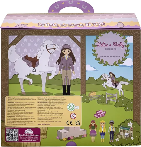 Vista 4 de Lottie Pony Adventures - Juego de muñecas con accesorios de caballo y equitación