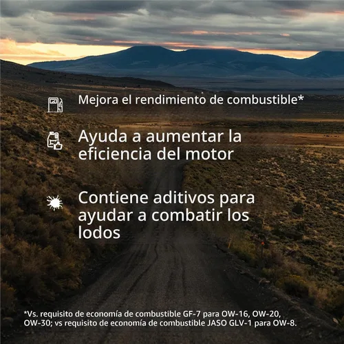 Vista 5 de Mobil 1 aceite de motor sintético avanzado de ahorro de combustible completo 0W-30, 5 cuartos de galón