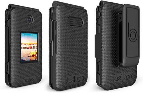 Vista 8 de BELTRON Funda para AT&T Cingular Flip IV con clip para cinturón (U102AA) - Negro