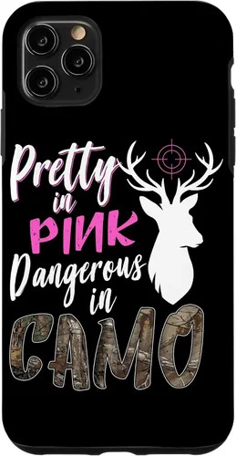 Vista 13 de Funny Pink Camo Hunting Graphic Women Deer Buck Hunters Case for iPhone 17