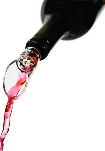 Vista 8 de True Boquilla para aireador de vino aéreo, vertederos de aireación para botellas de vino, transparente