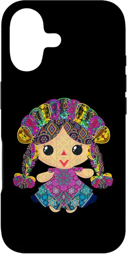 Vista 32 de iPhone 15 muñeca mexicana, maria, mazahua arte huichol, lele, caso