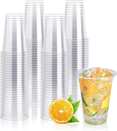 Vista 9 de Lilymicky Paquete de 200 vasos de plástico transparente de 9 onzas, vasos desechables de plástico de 9 onzas, transparentes, para fiestas