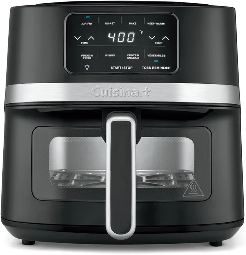 Vista 11 de Cuisinart Freidora de Aire, Cesta Compacta de 2.6 Cuartos con 3 Funciones de Cocina para Freír al Aire, Asar y Hornear, 3 Ajustes Preestablecidos