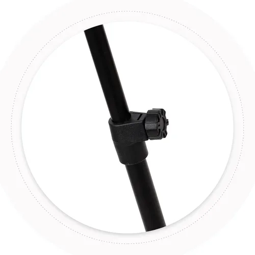 Vista 6 de SOLUSTRE Trípode de soporte de micrófono profesional ajustable con base antideslizante resistente soporte telescópico de micrófono para cantar