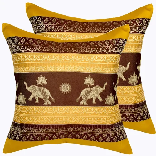 Vista 18 de Fundas de almohada decorativas de 16 x 16 pulgadas (15.7 x 15.7 in) con estampado de elefante y sol, funda de cojín para sofá, silla, cama, cierre