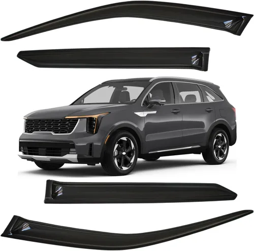 Vista 93 de Viseras para ventanas para Mazda 3 Sedán 4 puertas 2004 2005 2006 2007 2008 2009 estilo JDM Mugen, deflector de viento, protector solar y de lluvia