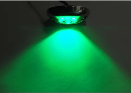Vista 6 de Octane Lighting 1 módulo de acento cromado LED verde para motocicleta, marco picador de luz neón brillante