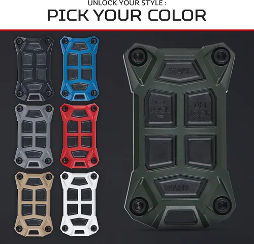 Vista 6 de AJT DESIGN Funda de Repuesto para Llavero Compatible con 2014-2018 Chevrolet Silverado, GMC Sierra 2013+ Chevy Colorado, GMC Canyon 2012+ Verde