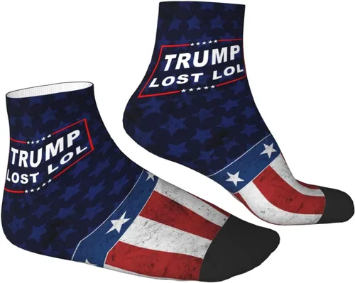 Vista 3 de Donald Trump Lost Lol Ankle Socks Winter Low Cut Sports Warm Comfort Breathable Casual Socks For Mens And Womens -6