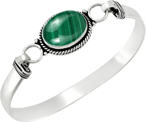 Vista 13 de Pulseras de piedras preciosas ovaladas naturales para mujer Amatista