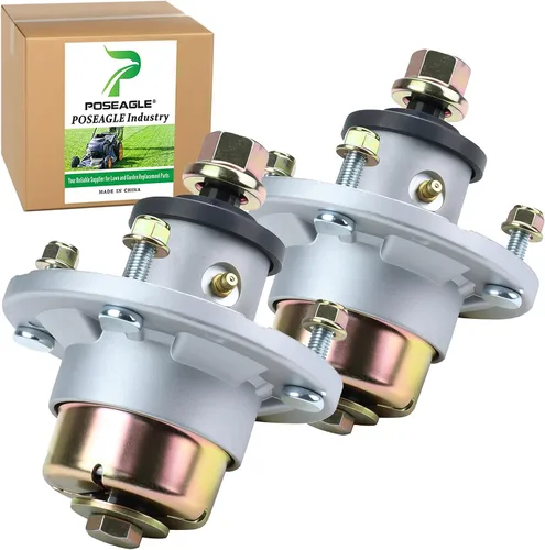 Vista 12 de Conjunto de husillo AM144608 previamente engrasado con polea de husillo UC20697 para John Deere X330 X350 X354 X370 X380 X384 X390 X394 X570 X580