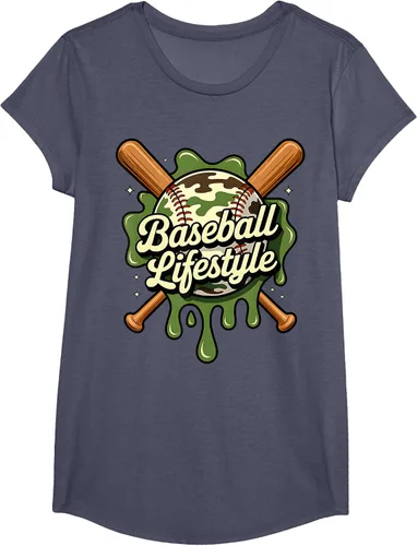 Vista 14 de Baseball Life Style 101 Apparel Youth Drip Baseball Boys Kid Camiseta