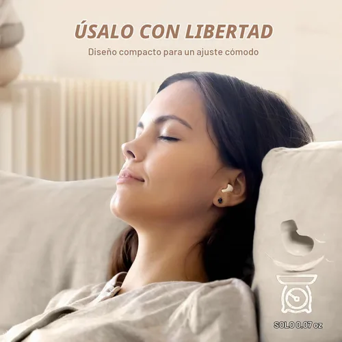 Vista 6 de AE100A - Auriculares inalámbricos Bluetooth para orejas pequeñas, mini auriculares invisibles con diseño ergonómico, 4 horas de reproducción Beige