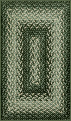 Vista 17 de Maples Rugs Marion - Alfombra bohemia con diseño trenzado, fabricada en Estados Unidos, lavable, antideslizante, para entrada, vestíbulo, cocina