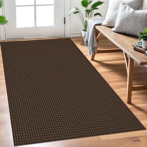 Vista 146 de EARTHALL Alfombra tejida de 2 x 3 pies, lavable para entrada, alfombra trenzada antideslizante, alfombra para puerta interior y exterior, alfombra