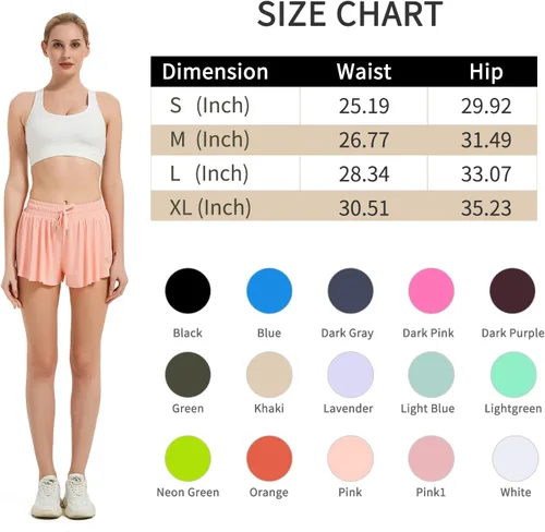 Vista 4 de Memorose Pantalones cortos holgados para mujer, lindos pantalones cortos casuales de mariposa, pantalones cortos deportivos de entrenamiento