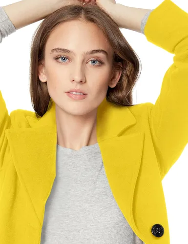 Vista 2 de Calvin Klein. - Abrigo clásico de mezcla de lana de cachemira para mujer.