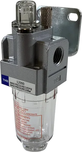 Vista 3 de 1/4 "Mini LUBRICADOR de aire en línea compresor de aire comprimido de aceite LUBRICAR HERRAMIENTAS DE AIRE EQUIPO