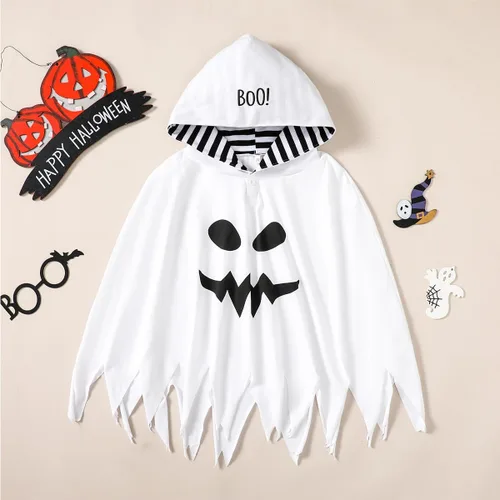 Vista 2 de Disfraz de Halloween para bebé, capa de fantasma, poncho con capucha